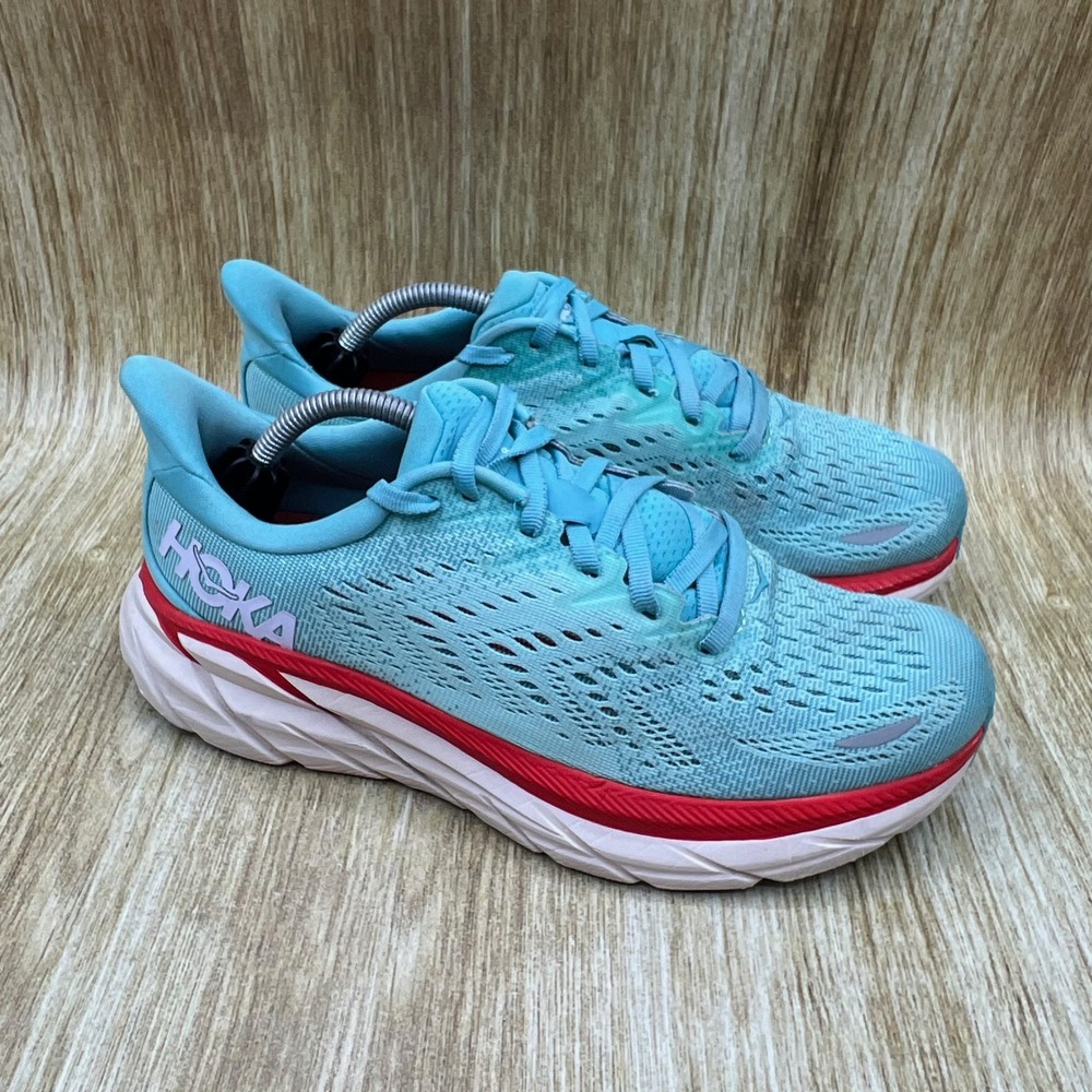 Hoka One One Clifton 8 Women's Size 7.5 Blue Fog Sneakers Shoes 1119394 AEBL